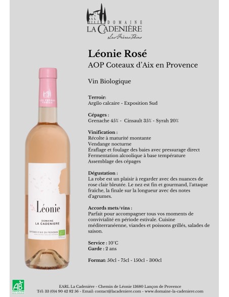 Léonie Rosé 2019 75cl