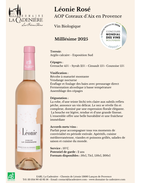 Léonie Rosé 2019 75cl