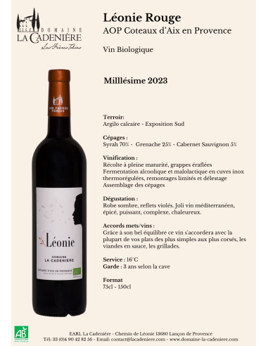 Léonie Rouge 75cl