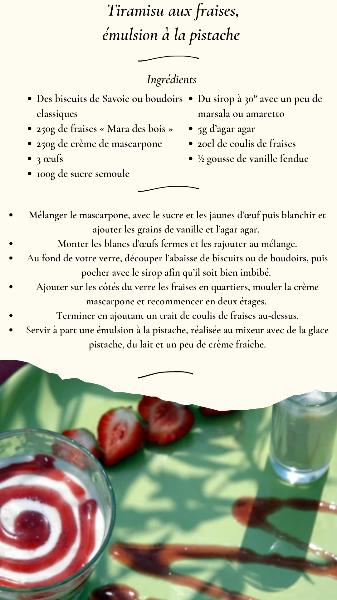 recette fraise léonie rouge